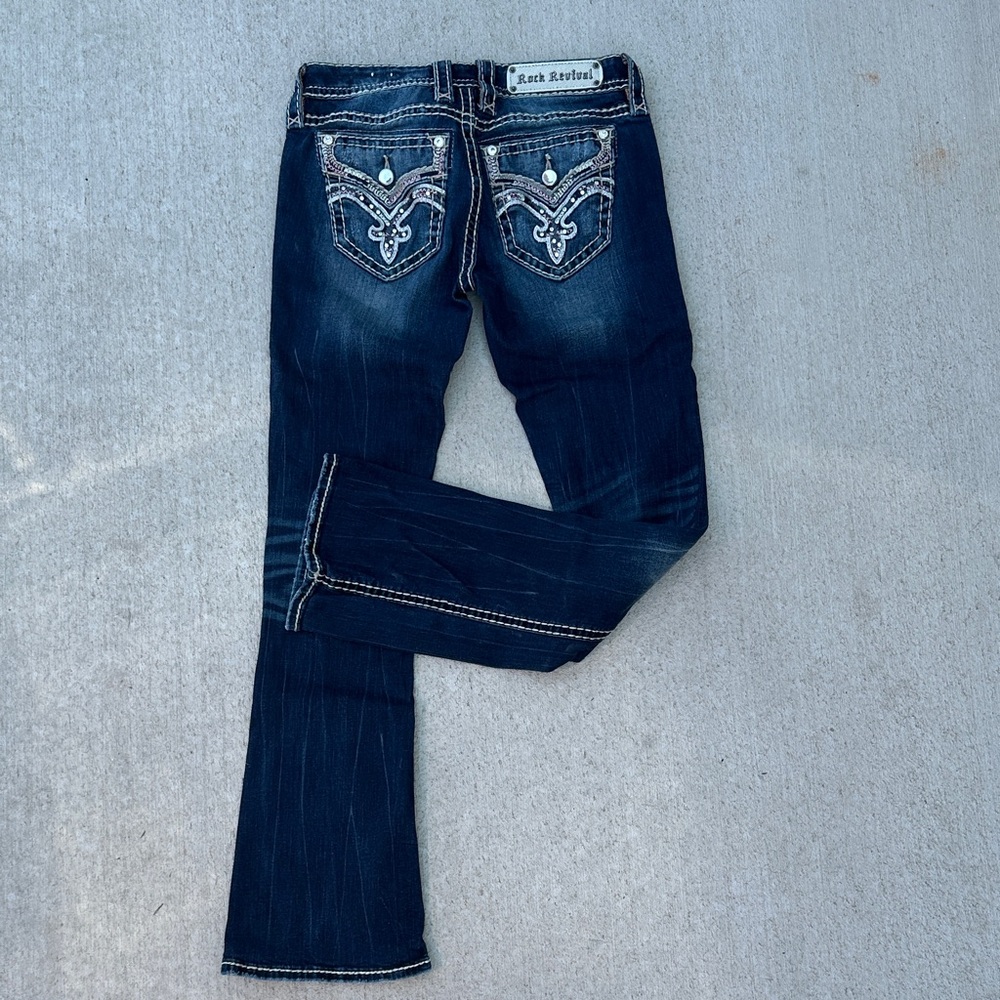 Rock Revival Dark Blue Boot Cut Jeans